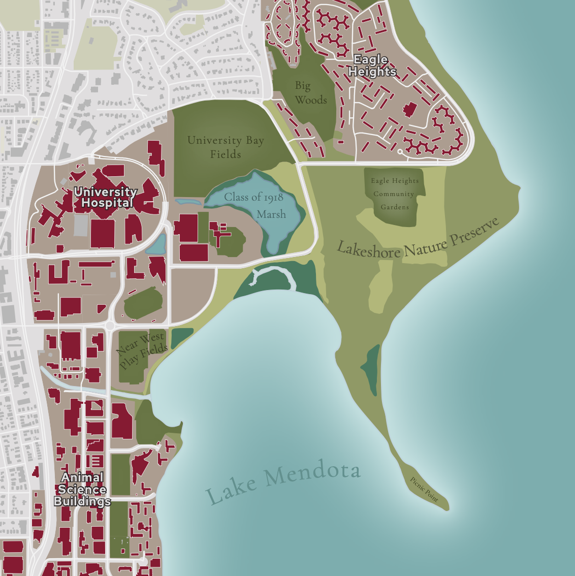 uw-madison campus map reimagined
