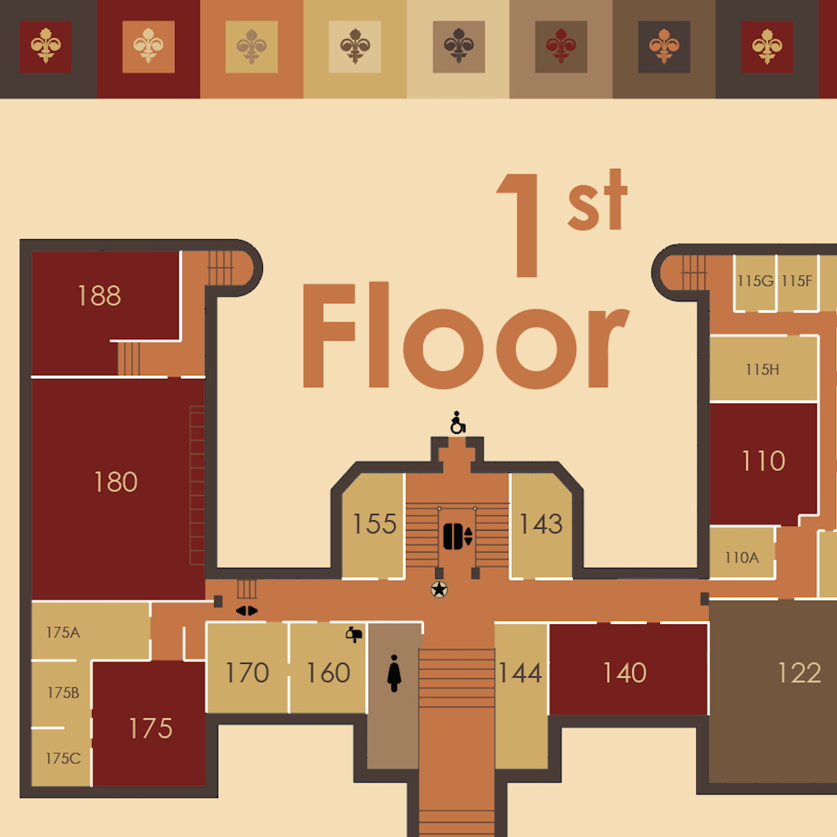 floorplan design of science hall floor 1
